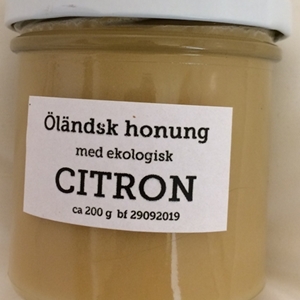 Öländsk honung med ekologisk citron ca 200g